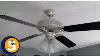 70 Large Windmill Cabin Ceiling Fan + Remote Led Light Brushed Nickel Farmhouse.